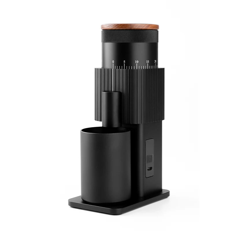 CF WISDOM Portable Electric Coffee coffee accessories Adjustable Coarseness Rechargeable, Aluminum Body, Magnetic
