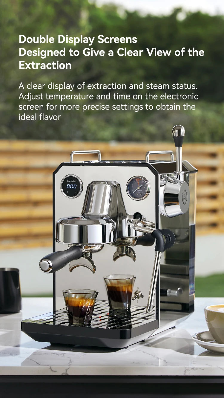 CAFOVO Gemilai G3006 Coffee Machine Espresso  15bar Pressure Home Use Espresso Coffee Machine Home Use Coffee Maker 220V