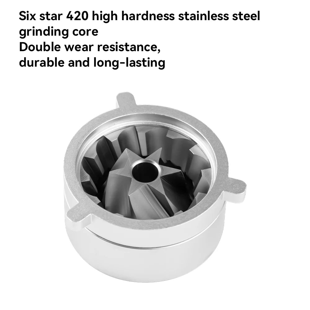 CF WISDOM Portable Electric Coffee coffee accessories Adjustable Coarseness Rechargeable, Aluminum Body, Magnetic