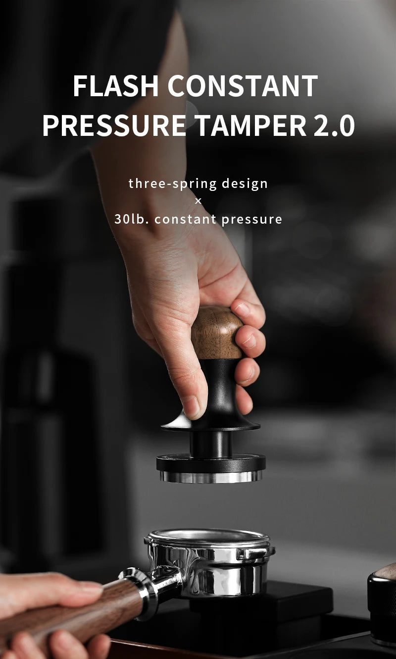MHW-3BOMBER Constant Pressure Coffee Tamper 45.5mm 49.7mm 51mm 53.35mm 58mm 58.5mm Espresso Flat Tampers Loaded Barista Tool