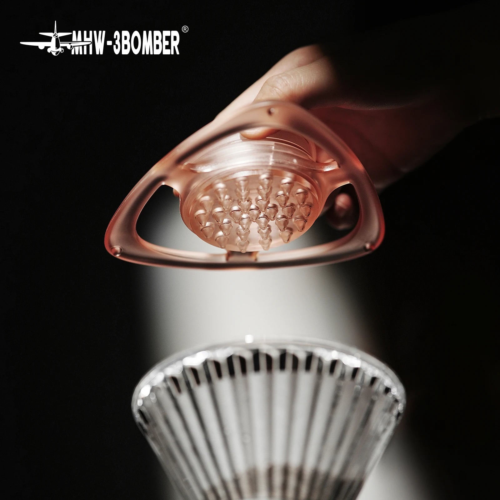 MHW-3BOMBER Pour-Over Coffee Splitter Control Flow Rate Coffee Dripper Portable Coffee Filter for Travel/Camping/Backpacking