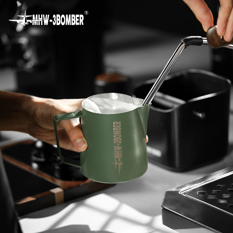 MHW-3BOMBER 500/600ml Milk Frothing Pitcher Stainless Steel Milk Coffee Latte Art Barista Cup Espresso Frother Steaming Pitcher