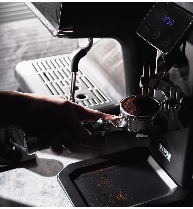 MUVNA Espresso Bottomless Portailfter Lucifer Series, Naked Portafilter with Basket Fits E61/Nuova/Delonghi/Breville Machines