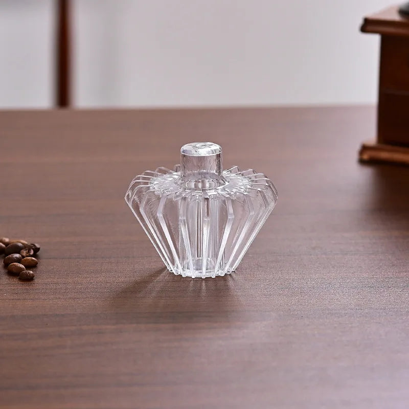 1-4 People Hand-making Coffee Filter Paper Cake Acrylic Coffee Filter Cup Filter Paper Press Household Coffee Accessories