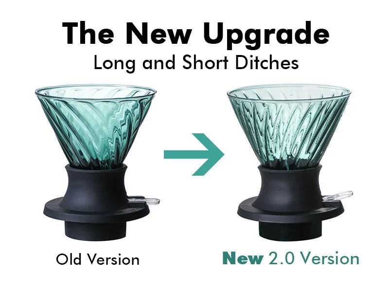 Immersion Coffee Dripper V02 Immersion Drip Coffee Glass Switch Pour Over Coffee Maker Drip  Coffee Dripper and Filters