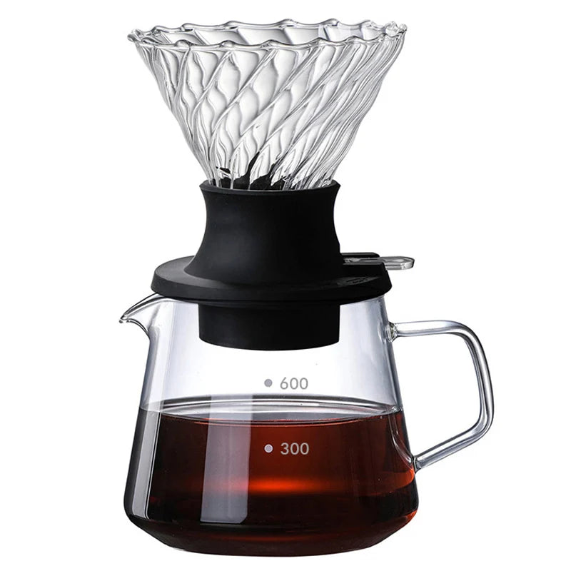 Immersion Coffee Dripper V02 Immersion Drip Coffee Glass Switch Pour Over Coffee Maker Drip  Coffee Dripper and Filters