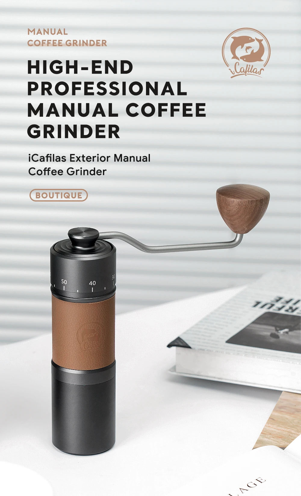 Manual Coffee Grinder Portable High Quality Hand Grinder Hexagon Stainless Steel Ball Grinder Adjust Coffee Thickness