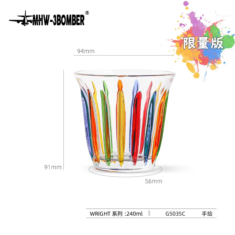 MHW-3BOMBER Coffee Cups Drinking Glasses Espresso Cups Water Glasses Beer Juice Cocktail Whiskey Glass Cup Cafe Bar Accessories