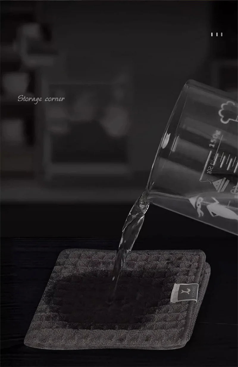 1/4Pcs Coffee Bar Cleaning Towels Super Absorbent Microfiber Cleaning Cloth Towel Home Barista Clean Tool Coffee Machine Cleaner