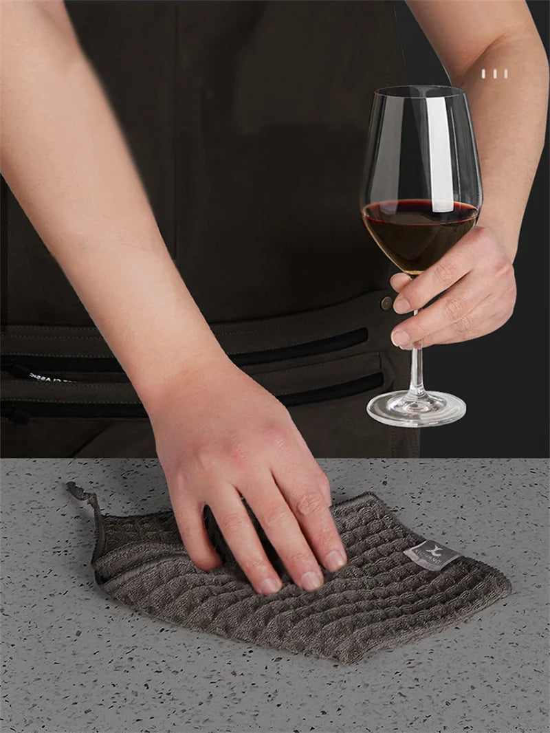 1/4Pcs Coffee Bar Cleaning Towels Super Absorbent Microfiber Cleaning Cloth Towel Home Barista Clean Tool Coffee Machine Cleaner