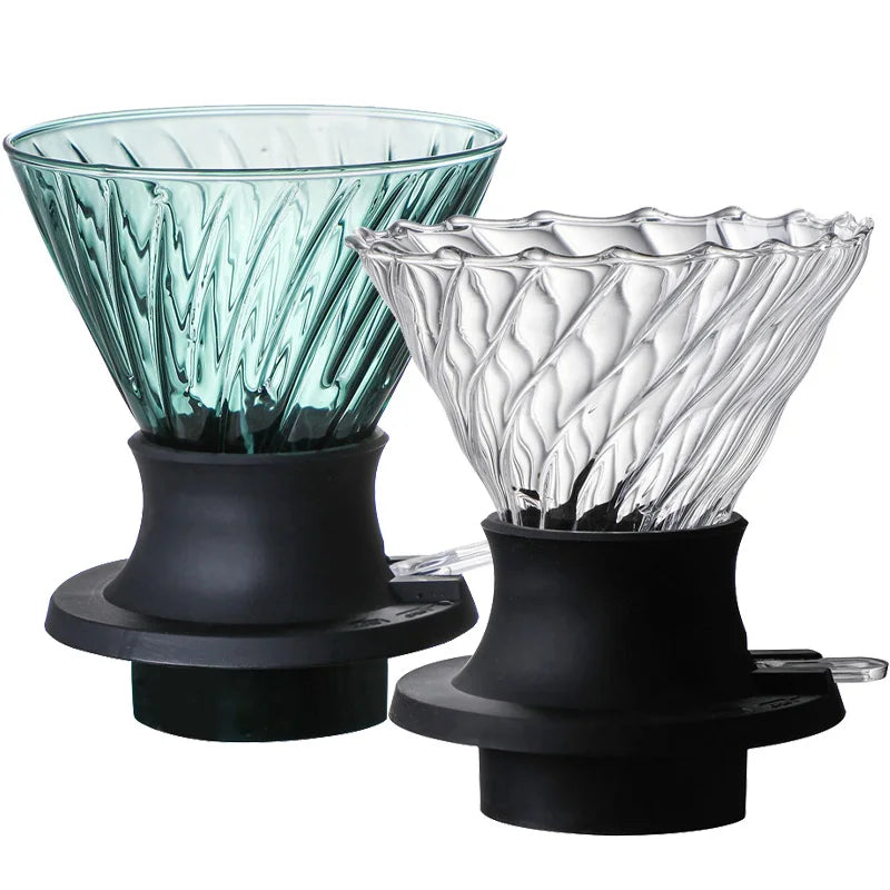 Immersion Coffee Dripper V02 Immersion Drip Coffee Glass Switch Pour Over Coffee Maker Drip  Coffee Dripper and Filters