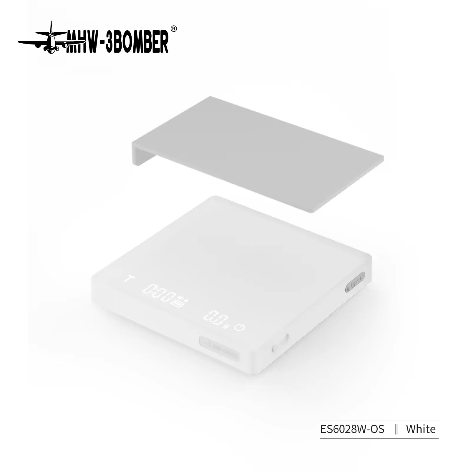 MHW-3BOMBER Digital Kitchen Coffee Scale High Precision Cyclic Rechargeable Espresso Electronic Scale Home Barista Accessories