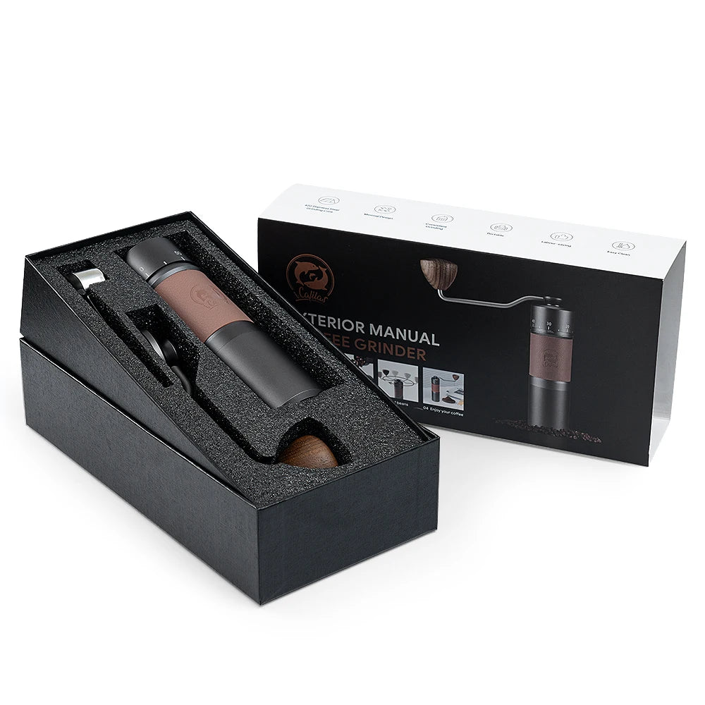 Manual Coffee Grinder Portable High Quality Hand Grinder Hexagon Stainless Steel Ball Grinder Adjust Coffee Thickness