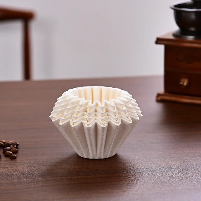 1-4 People Hand-making Coffee Filter Paper Cake Acrylic Coffee Filter Cup Filter Paper Press Household Coffee Accessories