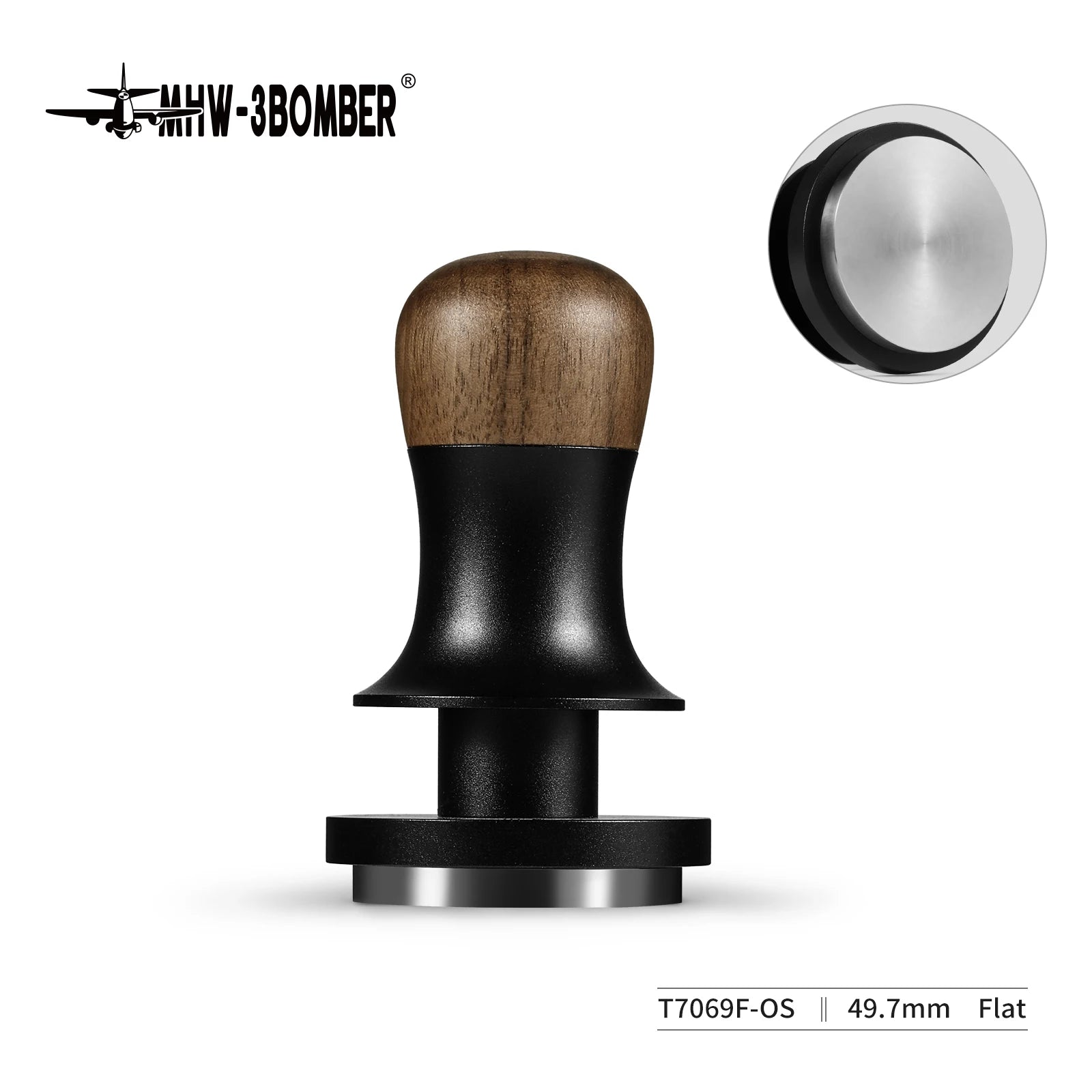 MHW-3BOMBER Constant Pressure Coffee Tamper 45.5mm 49.7mm 51mm 53.35mm 58mm 58.5mm Espresso Flat Tampers Loaded Barista Tool