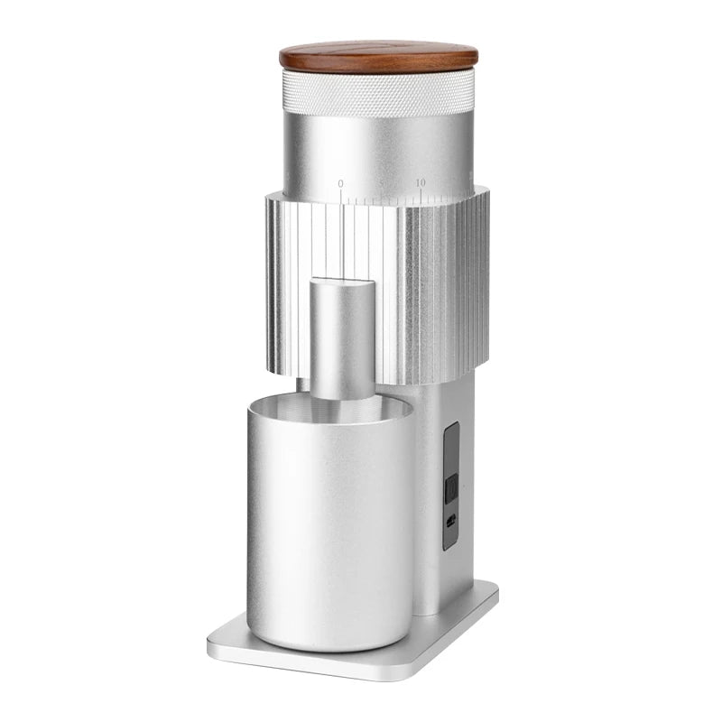 CF WISDOM Portable Electric Coffee coffee accessories Adjustable Coarseness Rechargeable, Aluminum Body, Magnetic
