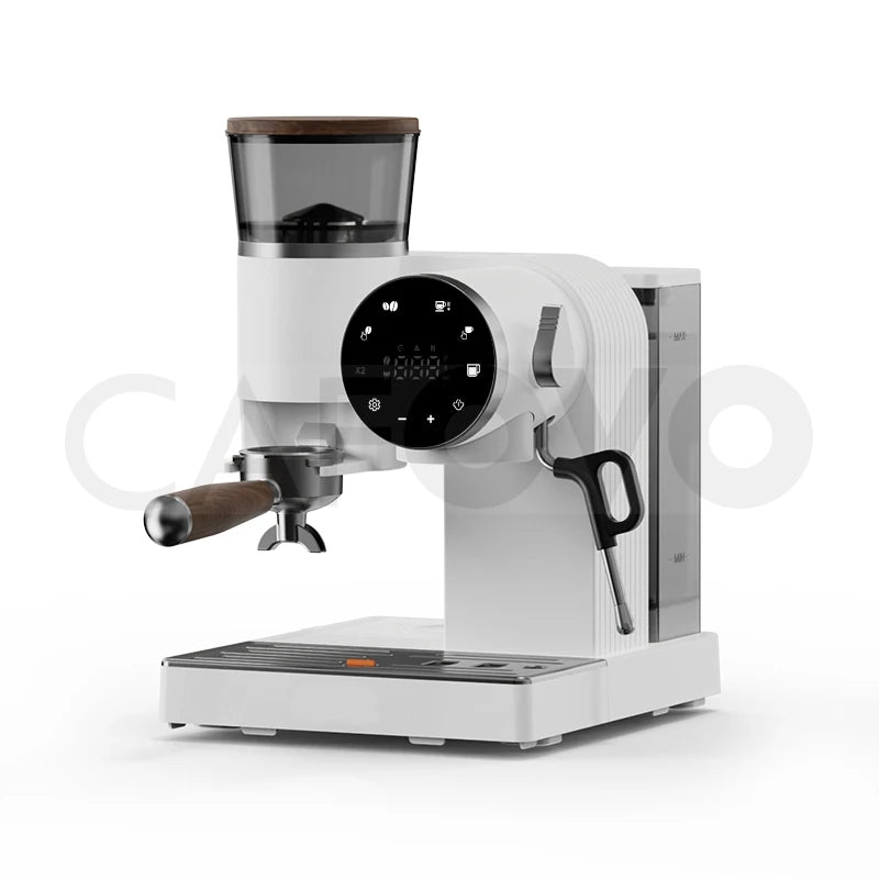 CAFOVO CG01 15 Bar 58mm Semi-Automatic Espresso Machine with Grinder With 30-Step Grinder Cold Brew Coffee Maker for Home Cafe