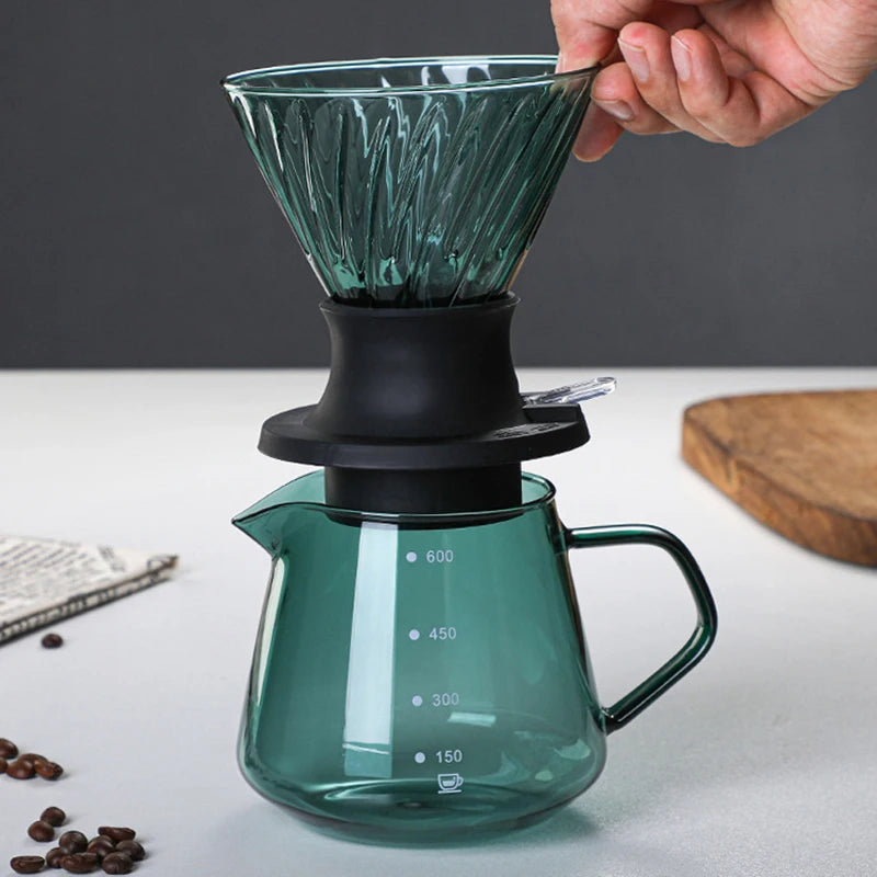 Immersion Coffee Dripper V02 Immersion Drip Coffee Glass Switch Pour Over Coffee Maker Drip  Coffee Dripper and Filters