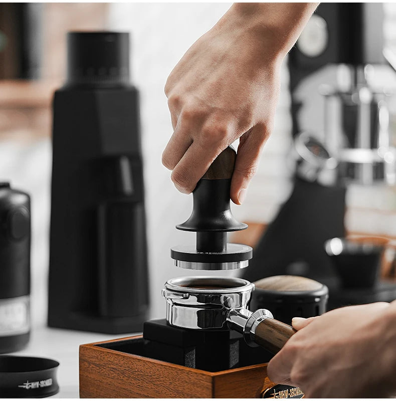 MHW-3BOMBER Constant Pressure Coffee Tamper 45.5mm 49.7mm 51mm 53.35mm 58mm 58.5mm Espresso Flat Tampers Loaded Barista Tool