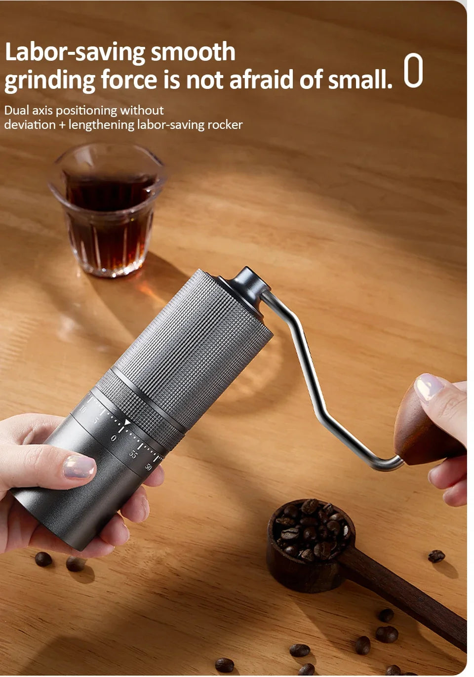 New Manual Coffee Grinder 5/6/7 Core Professional Espresso Bean Coffee Grinder Mill External Adjustable Coffee Maker for Home
