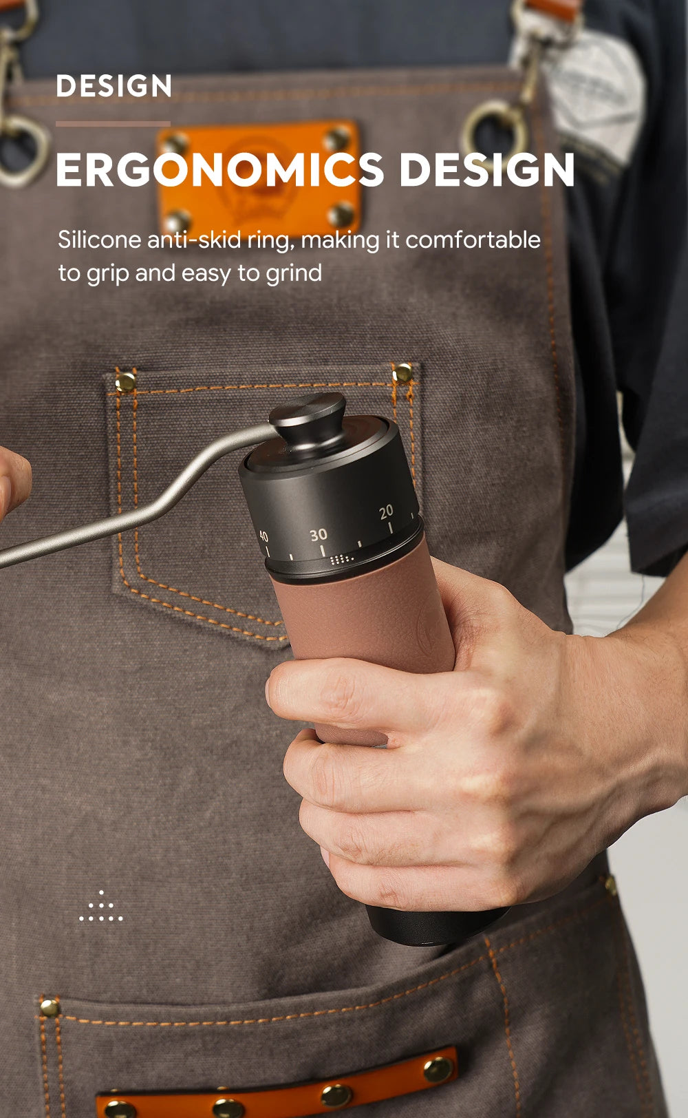 Manual Coffee Grinder Portable High Quality Hand Grinder Hexagon Stainless Steel Ball Grinder Adjust Coffee Thickness