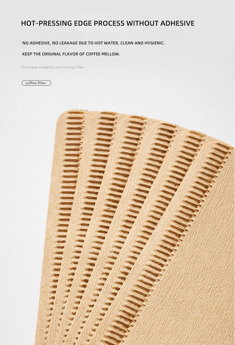 YRP 60 V Coffee Filter Paper Count Disposable Coffer Filters Natural Cone V-Shaped Unbleached Filter for v&60 Coffee Dripper
