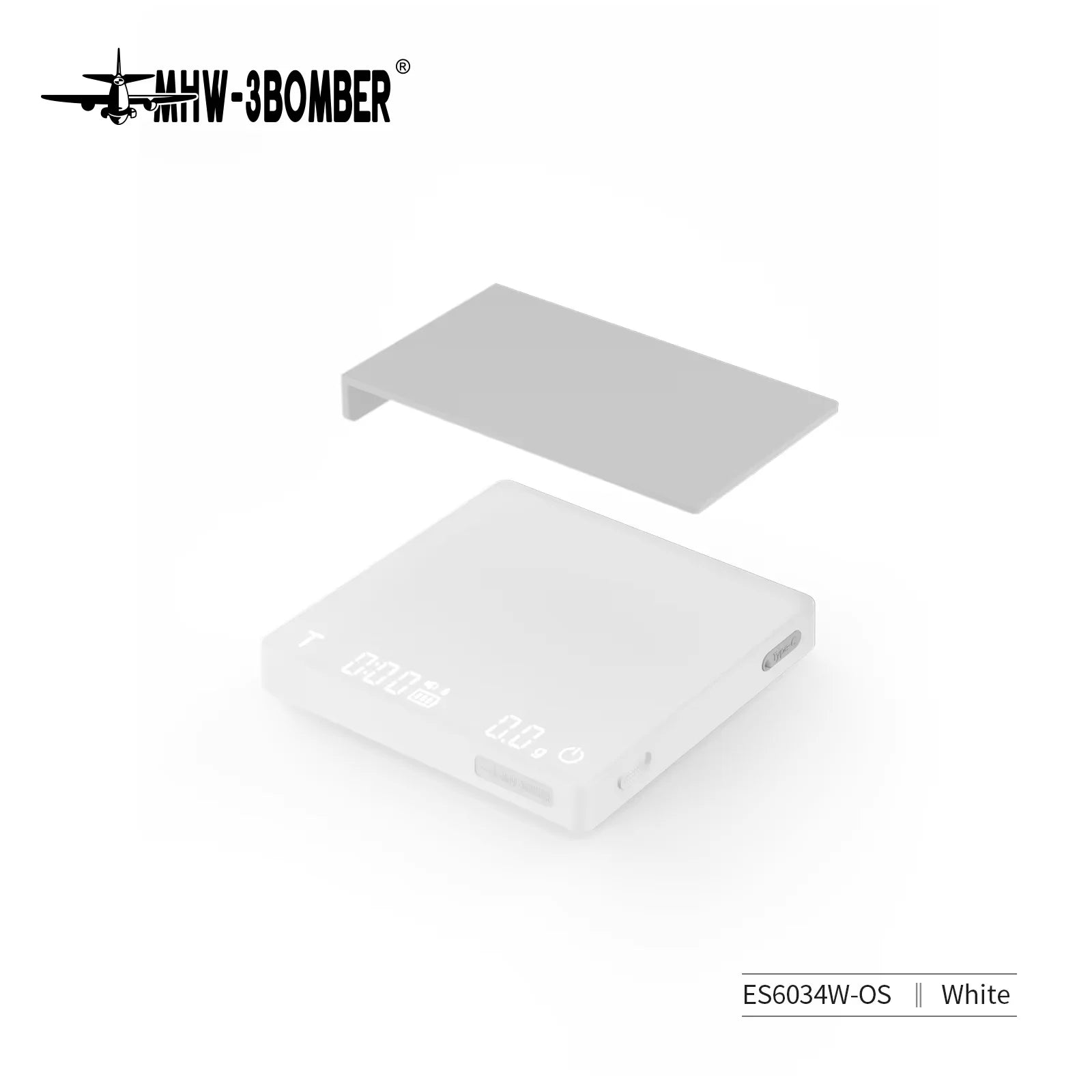 MHW-3BOMBER Digital Kitchen Coffee Scale High Precision Cyclic Rechargeable Espresso Electronic Scale Home Barista Accessories