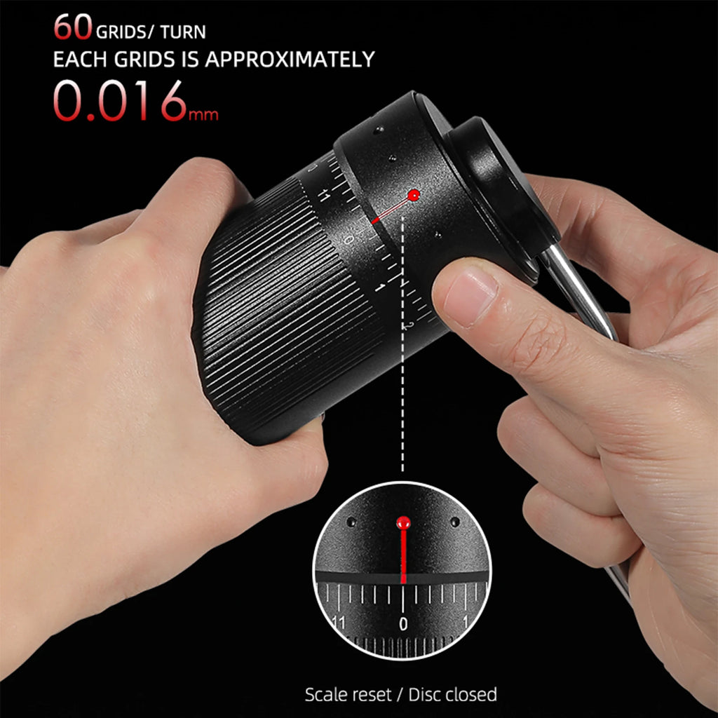 MHW-3BOMBER Manual Coffee Grinder 0.016mm/Click Conical Burr for Espresso Pour Over Adjustable Stainless Steel Barista Tool