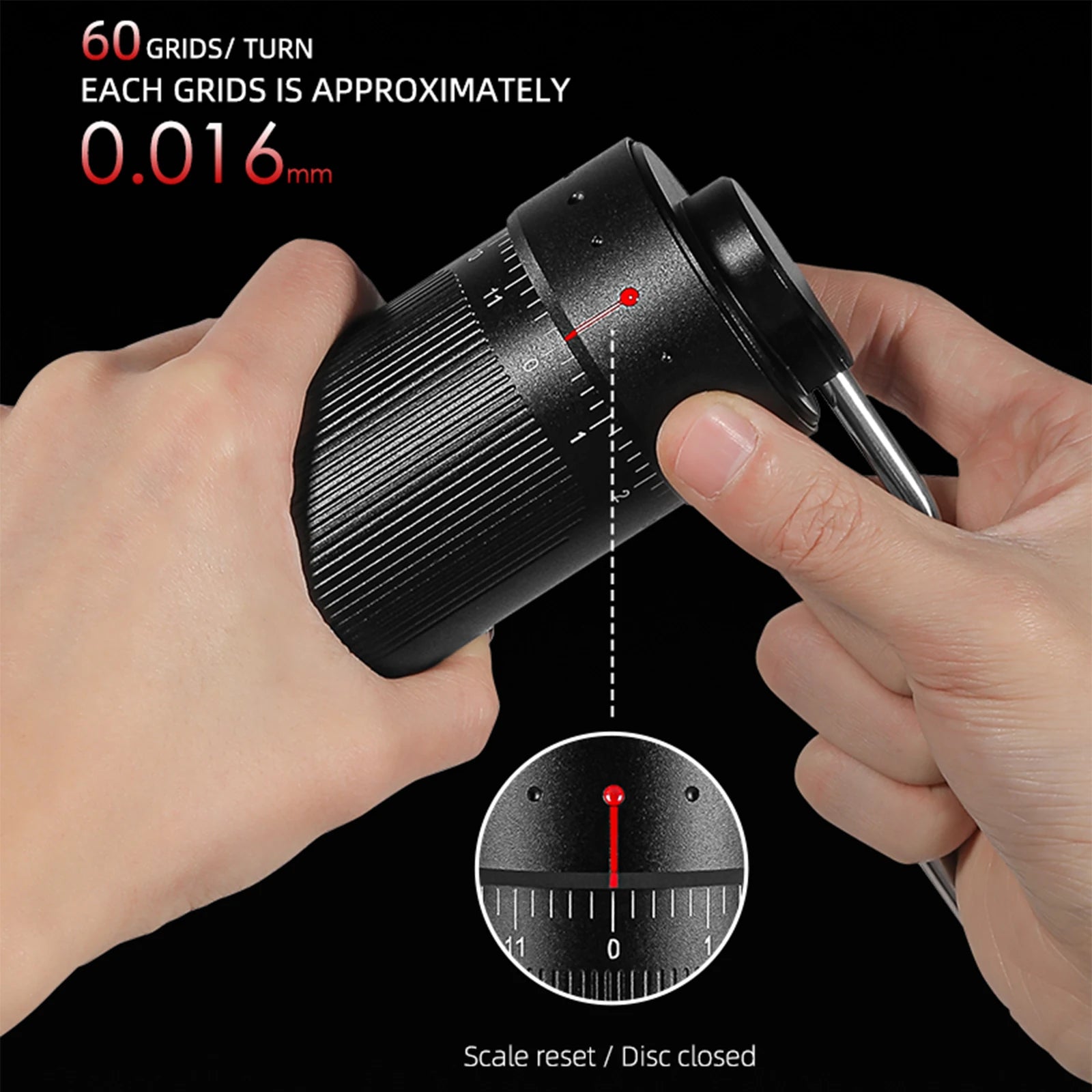 MHW-3BOMBER Manual Coffee Grinder 0.016mm/Click Conical Burr for Espresso Pour Over Adjustable Stainless Steel Barista Tool