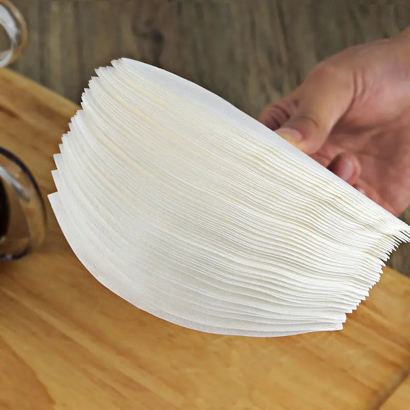 YRP 60 V Coffee Filter Paper Count Disposable Coffer Filters Natural Cone V-Shaped Unbleached Filter for v&60 Coffee Dripper