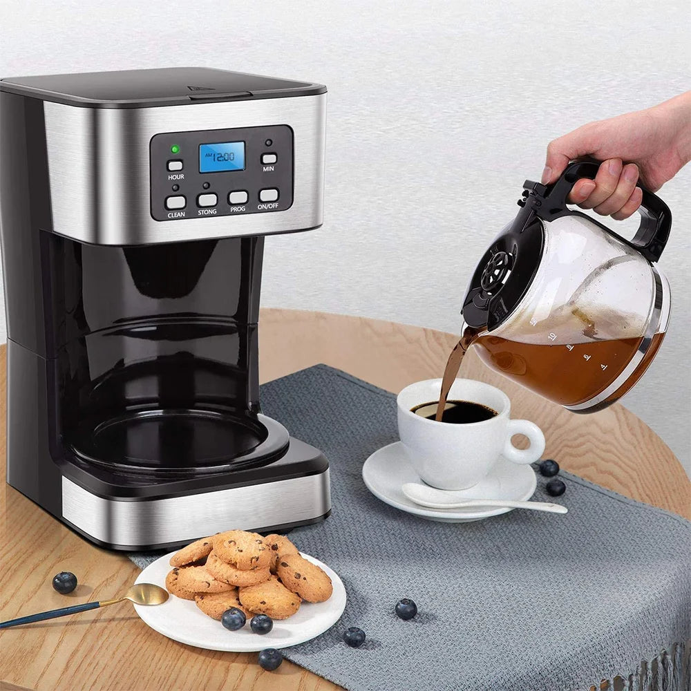 Automatic Espresso Coffee Machine Temperature Adjustable Cold/Hot Super Slim Coffee Maker Machine Ground Coffee Cafeteria