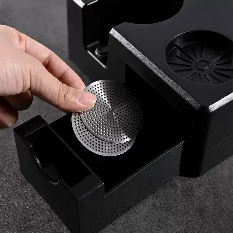 Espresso Coffee Tamp Station 9 in 1 Espresso Organizer Fit 51,54,58MM Distributor Portafilter Holder & Puck Screen Accessories