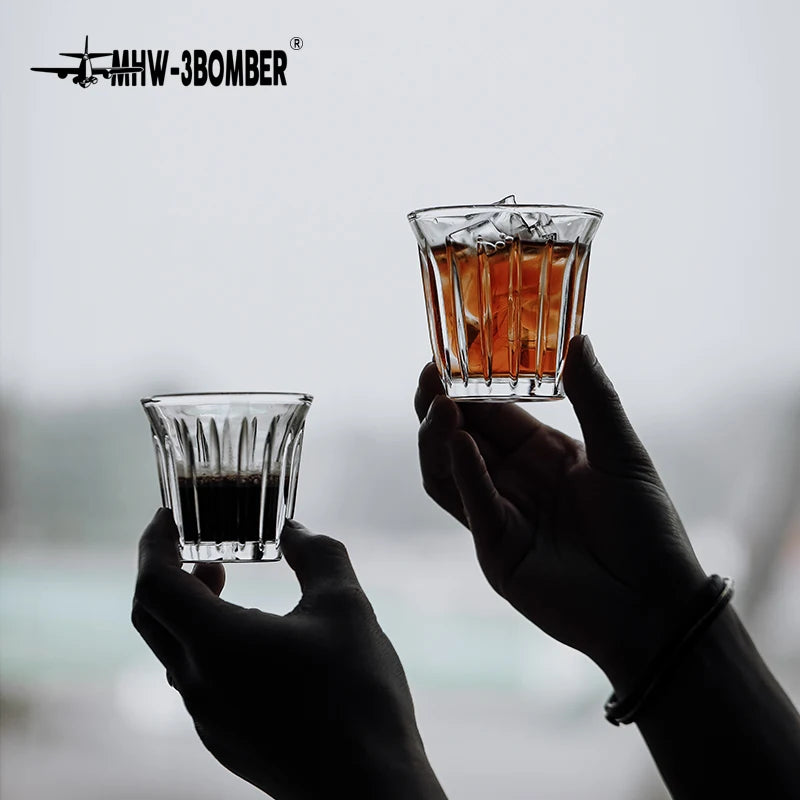 MHW-3BOMBER Coffee Cups Drinking Glasses Espresso Cups Water Glasses Beer Juice Cocktail Whiskey Glass Cup Cafe Bar Accessories