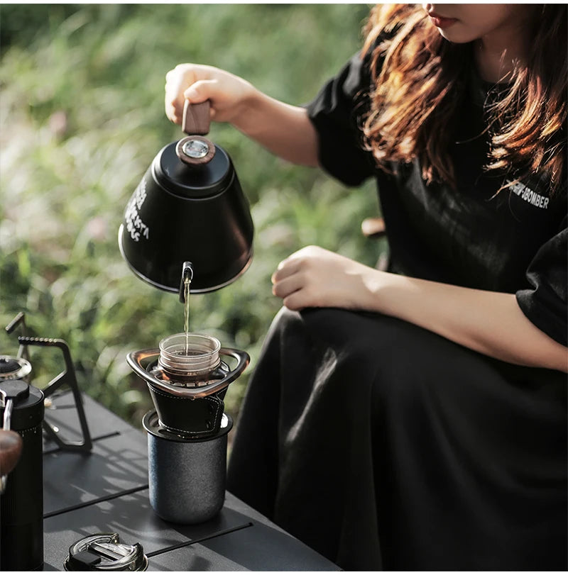 MHW-3BOMBER Pour-Over Coffee Splitter Control Flow Rate Coffee Dripper Portable Coffee Filter for Travel/Camping/Backpacking