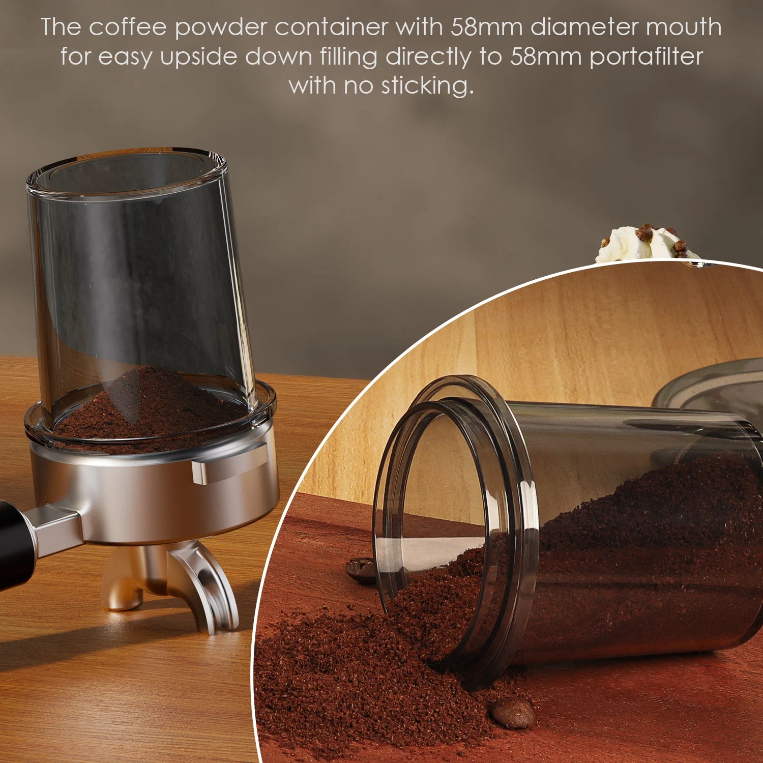 BioloMix Electric Conical Burr Coffee Grinder with Removable Holder,with 48 Grind Settings Adjustable,for Espresso Coffee