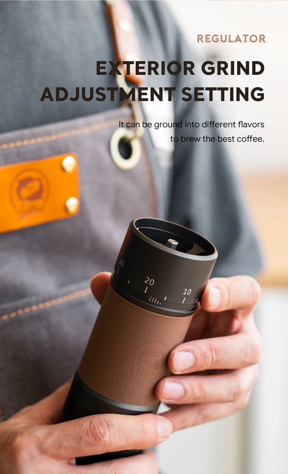 Manual Coffee Grinder Portable High Quality Hand Grinder Hexagon Stainless Steel Ball Grinder Adjust Coffee Thickness