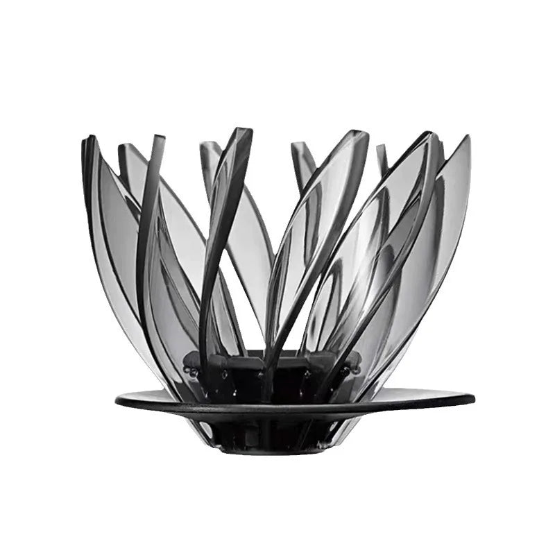 Water Lily Drip Coffee Filter - Removable and Replaceable Resin Lotus Petal Pour Over Coffee Brewer