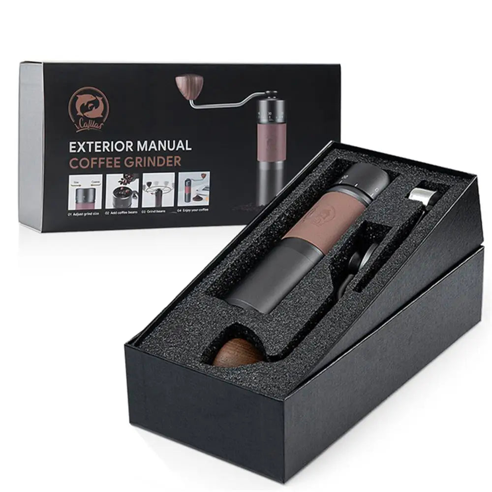 Manual Coffee Grinder Portable High Quality Hand Grinder Hexagon Stainless Steel Ball Grinder Adjust Coffee Thickness