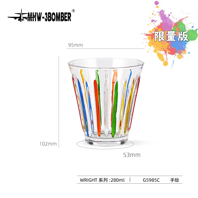 MHW-3BOMBER Coffee Cups Drinking Glasses Espresso Cups Water Glasses Beer Juice Cocktail Whiskey Glass Cup Cafe Bar Accessories
