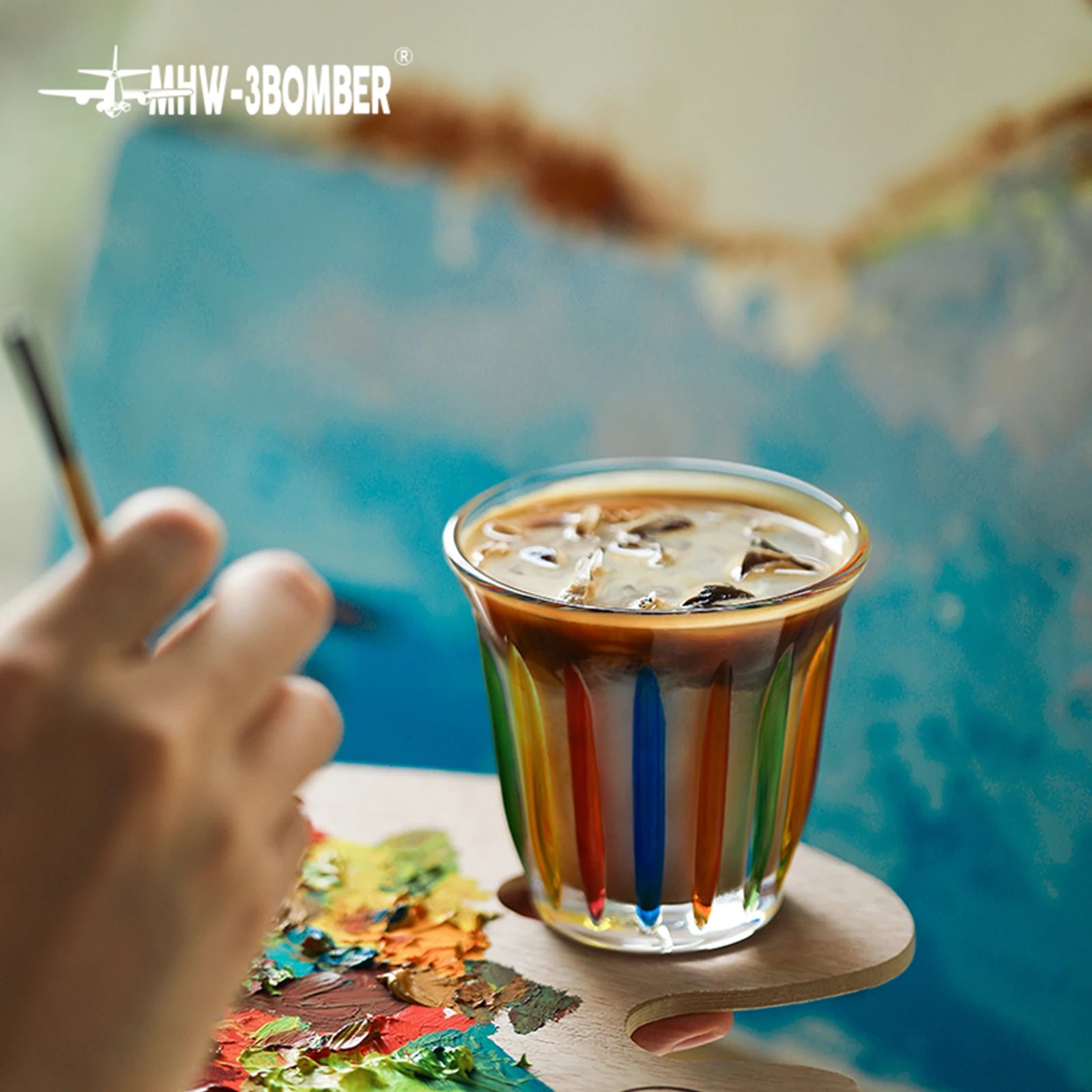 MHW-3BOMBER Coffee Cups Drinking Glasses Espresso Cups Water Glasses Beer Juice Cocktail Whiskey Glass Cup Cafe Bar Accessories