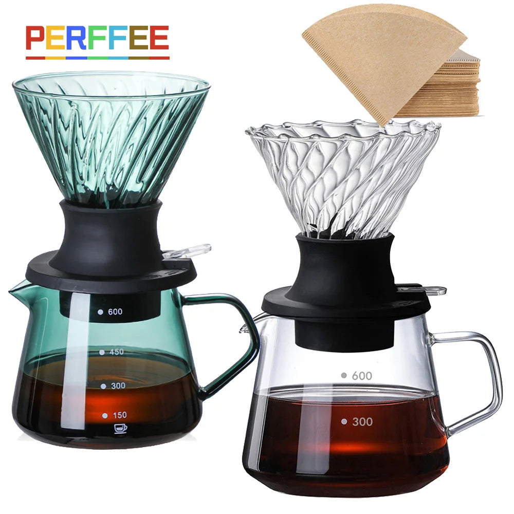 Immersion Coffee Dripper V02 Immersion Drip Coffee Glass Switch Pour Over Coffee Maker Drip  Coffee Dripper and Filters