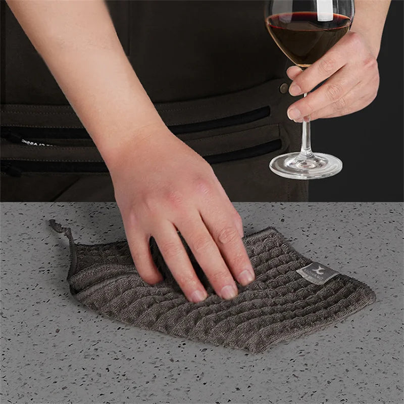 1/4Pcs Coffee Bar Cleaning Towels Super Absorbent Microfiber Cleaning Cloth Towel Home Barista Clean Tool Coffee Machine Cleaner