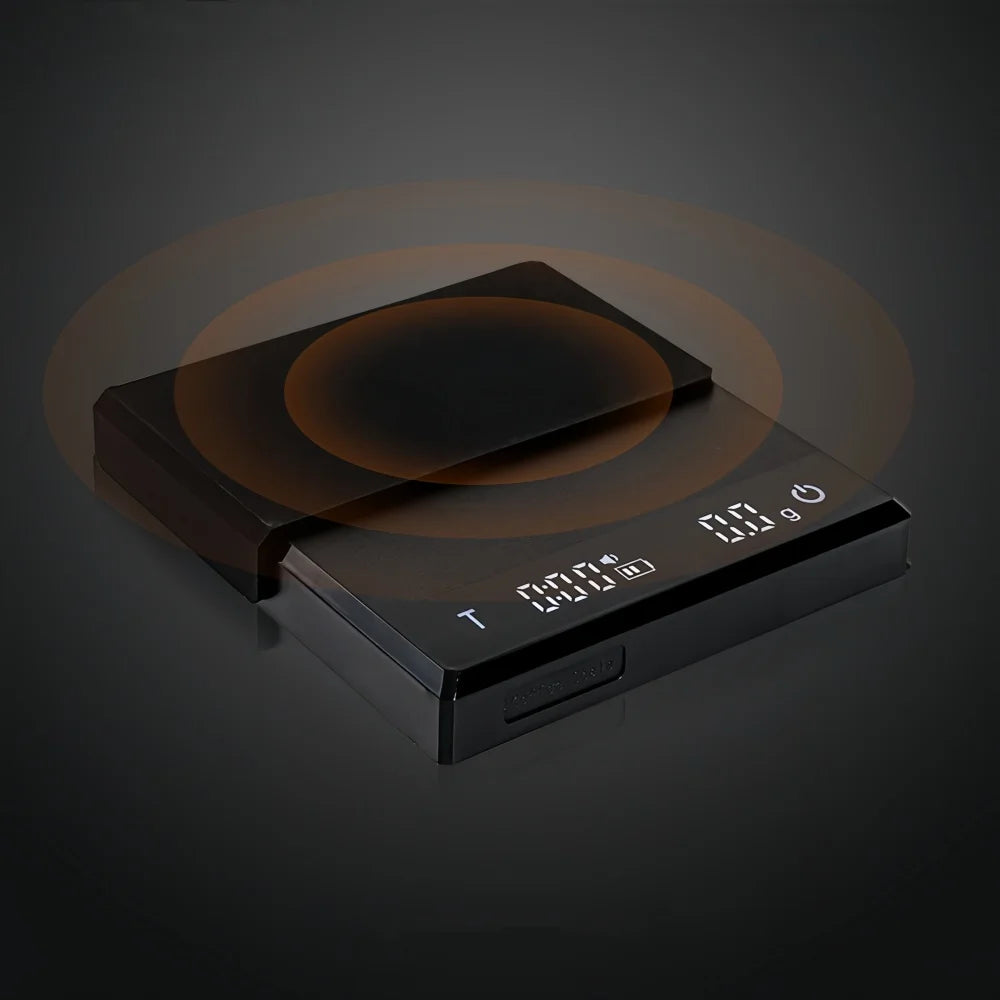 Electronic Coffee Scale Smart Powder-water Ratio Timing USB Silicone Pad High Precision Good Quality Professional Coffee Tools