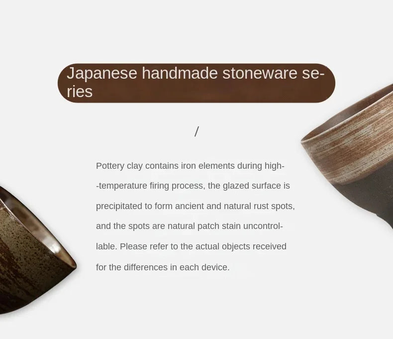 Japanese Style Handmade Stoneware Tea Cup Kung Fu Tea Set Tea Cup Small Single Cup Ancient Style Quiet Road Cup Bowl Teacup