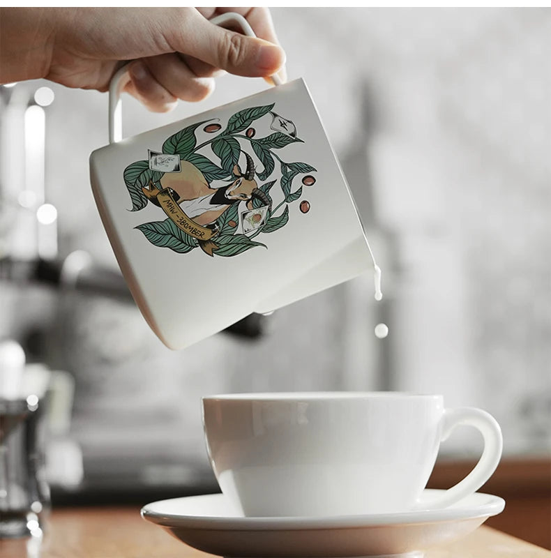 MHW-3BOMBER 500/600ml Milk Frothing Pitcher Stainless Steel Milk Coffee Latte Art Barista Cup Espresso Frother Steaming Pitcher