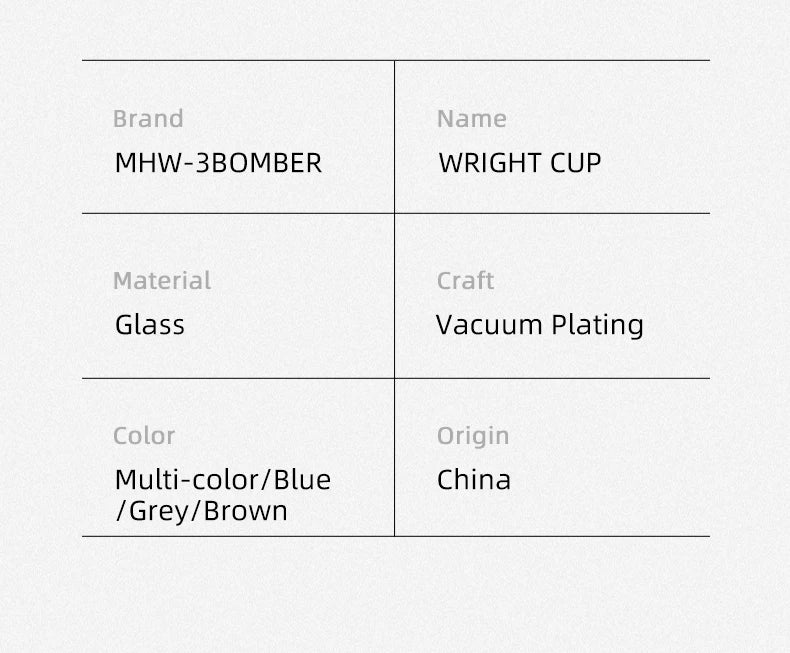 MHW-3BOMBER Coffee Cups Drinking Glasses Espresso Cups Water Glasses Beer Juice Cocktail Whiskey Glass Cup Cafe Bar Accessories