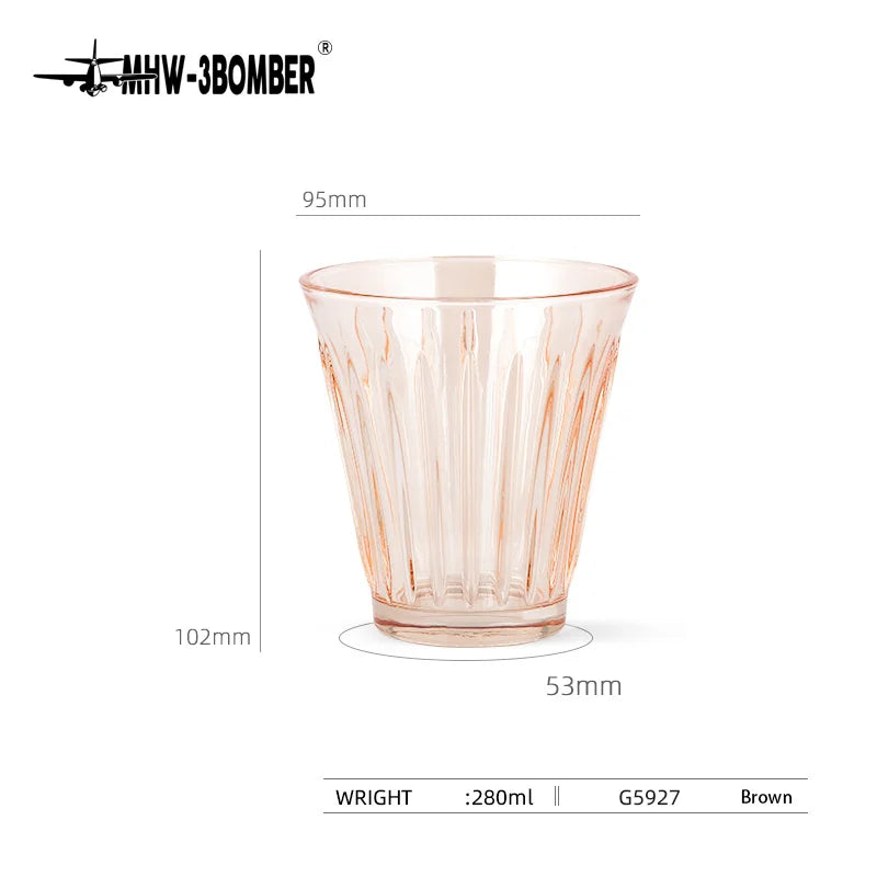 MHW-3BOMBER Coffee Cups Drinking Glasses Espresso Cups Water Glasses Beer Juice Cocktail Whiskey Glass Cup Cafe Bar Accessories
