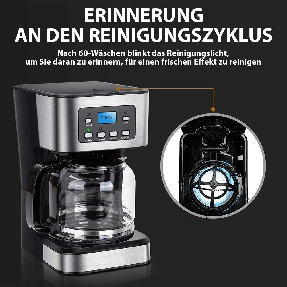 Automatic Espresso Coffee Machine Temperature Adjustable Cold/Hot Super Slim Coffee Maker Machine Ground Coffee Cafeteria