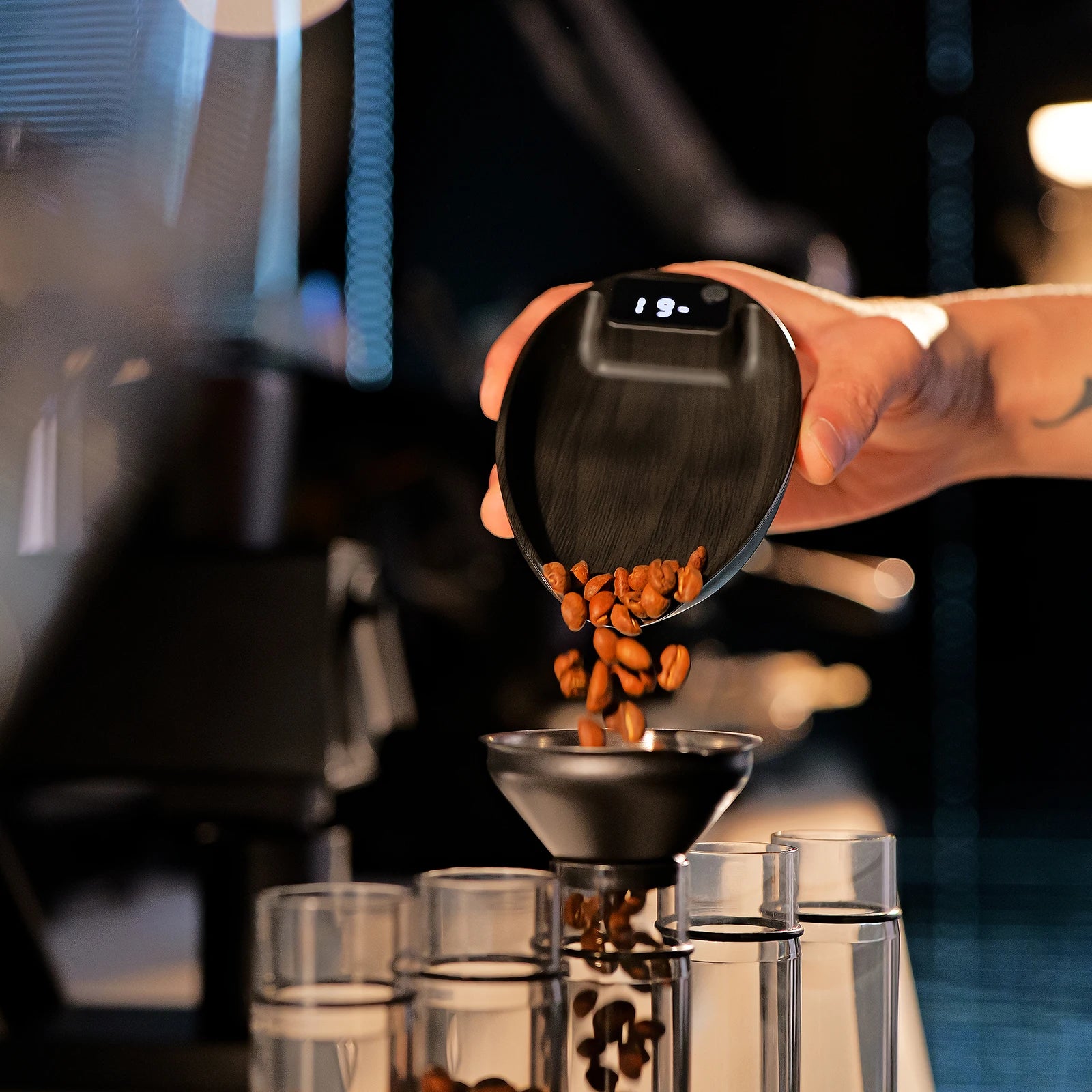 MHW-3BOMBER MVE Coffee Scale ABS Food Kitchen Scale 0.3g Precise Integrated Design with Timer for Espresso Pour Over Brewing