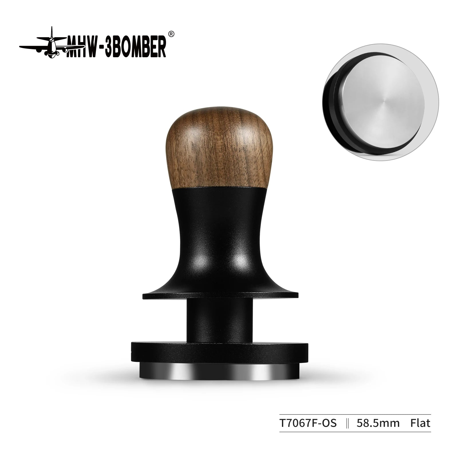 MHW-3BOMBER Constant Pressure Coffee Tamper 45.5mm 49.7mm 51mm 53.35mm 58mm 58.5mm Espresso Flat Tampers Loaded Barista Tool